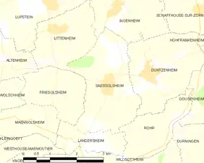 Poziția localității Saessolsheim