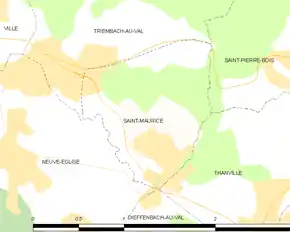 Poziția localității Saint-Maurice