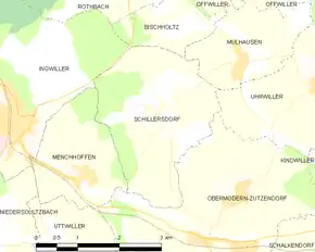 Poziția localității Schillersdorf