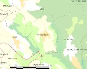 Poziția localității Schœnbourg