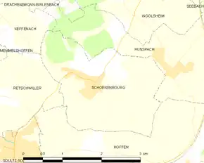 Poziția localității Schœnenbourg