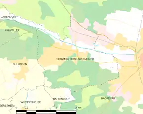 Poziția localității Schweighouse-sur-Moder