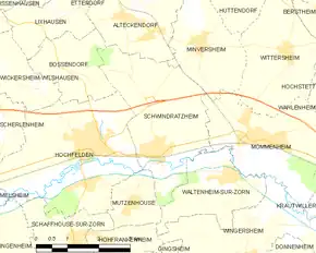 Poziția localității Schwindratzheim