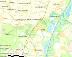 Poziția localității Seltz