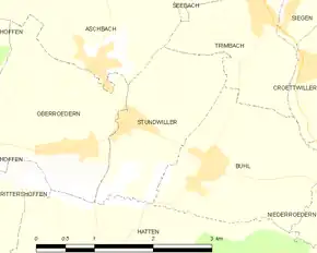 Poziția localității Stundwiller