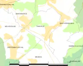 Poziția localității Thanvillé