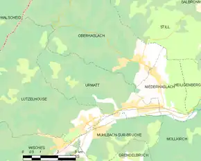 Poziția localității Urmatt