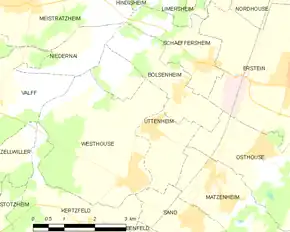 Poziția localității Uttenheim