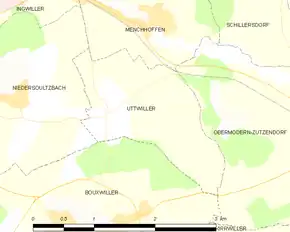 Poziția localității Uttwiller