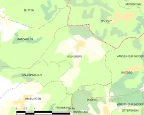 Poziția localității Volksberg