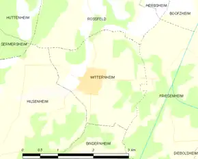 Poziția localității Witternheim