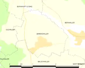 Poziția localității Ammerzwiller