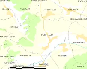 Poziția localității Balschwiller