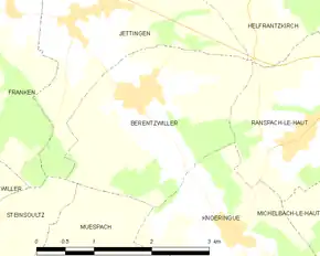 Poziția localității Berentzwiller