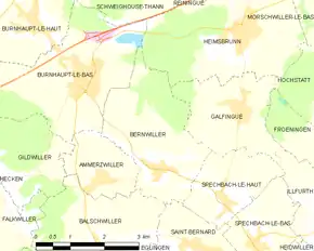 Poziția localității Bernwiller