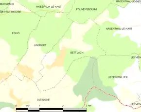 Poziția localității Bettlach
