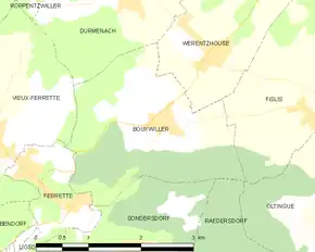 Poziția localității Bouxwiller