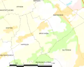 Poziția localității Brinckheim