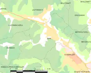 Poziția localității Buhl