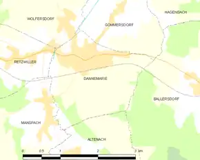 Poziția localității Dannemarie