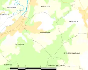 Poziția localității Flaxlanden