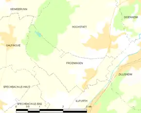 Poziția localității Frœningen