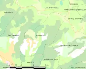 Poziția localității Geishouse