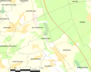 Poziția localității Geispitzen