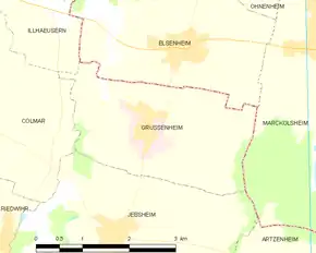 Poziția localității Grussenheim