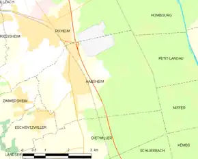Poziția localității Habsheim