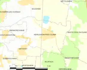 Poziția localității Herrlisheim-près-Colmar