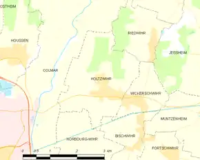 Poziția localității Holtzwihr