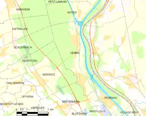 Poziția localității Kembs