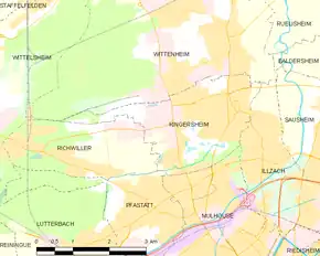 Poziția localității Kingersheim