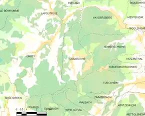Poziția localității Labaroche
