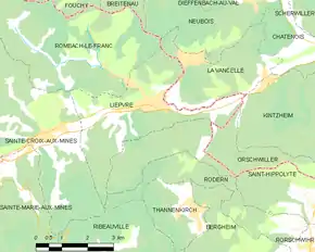 Poziția localității Lièpvre