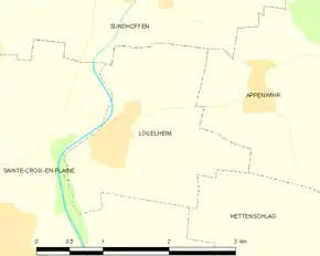 Poziția localității Logelheim