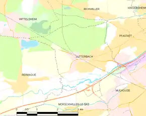Poziția localității Lutterbach