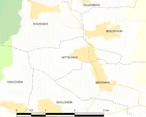 Poziția localității Mittelwihr