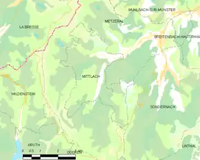 Poziția localității Mittlach