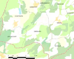 Poziția localității Oberlarg