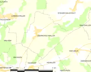Poziția localității Obermorschwiller