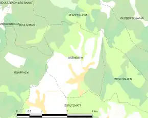 Poziția localității Osenbach