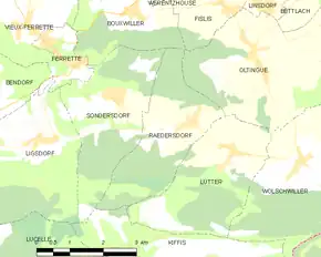 Poziția localității Raedersdorf