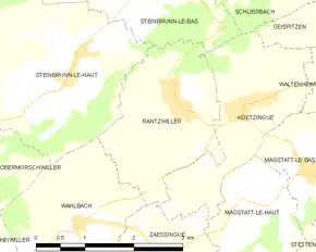 Poziția localității Rantzwiller