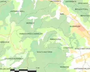 Poziția localității Rimbach-près-Guebwiller