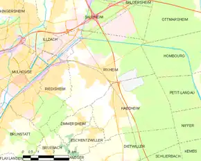 Poziția localității Rixheim