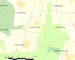 Poziția localității Roggenhouse