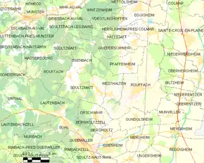 Poziția localității Rouffach