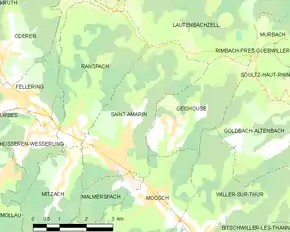 Poziția localității Saint-Amarin